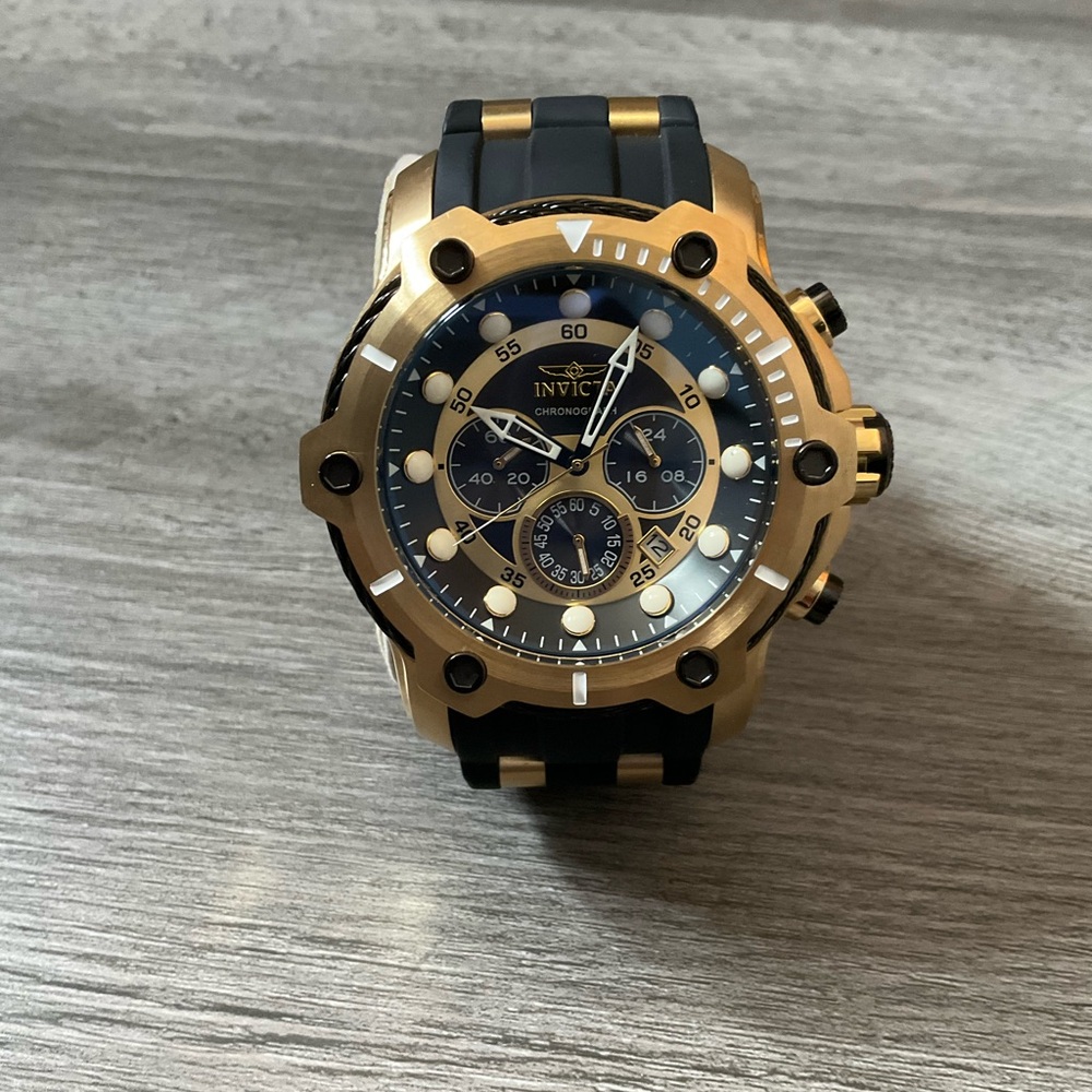 Invicta Bolt Gold and Black Watch